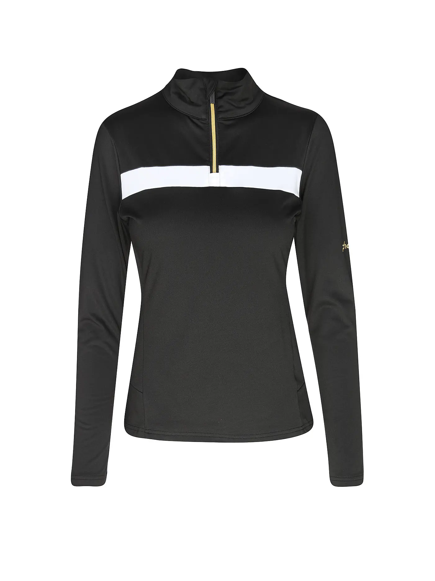 PHENIX | Damen Unterzieh Zipshirt Gold Accent | 
